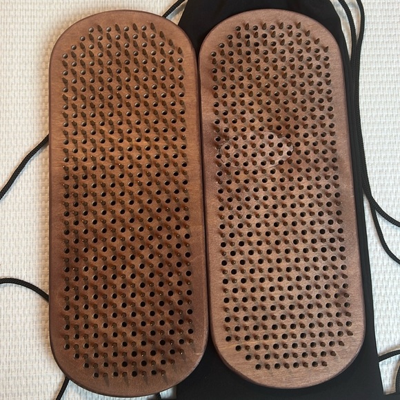 Set of 2 Sadhu Boards 10 mm, Acupuncture, Handmade 🤎 yoga board tree of life - Picture 4 of 16